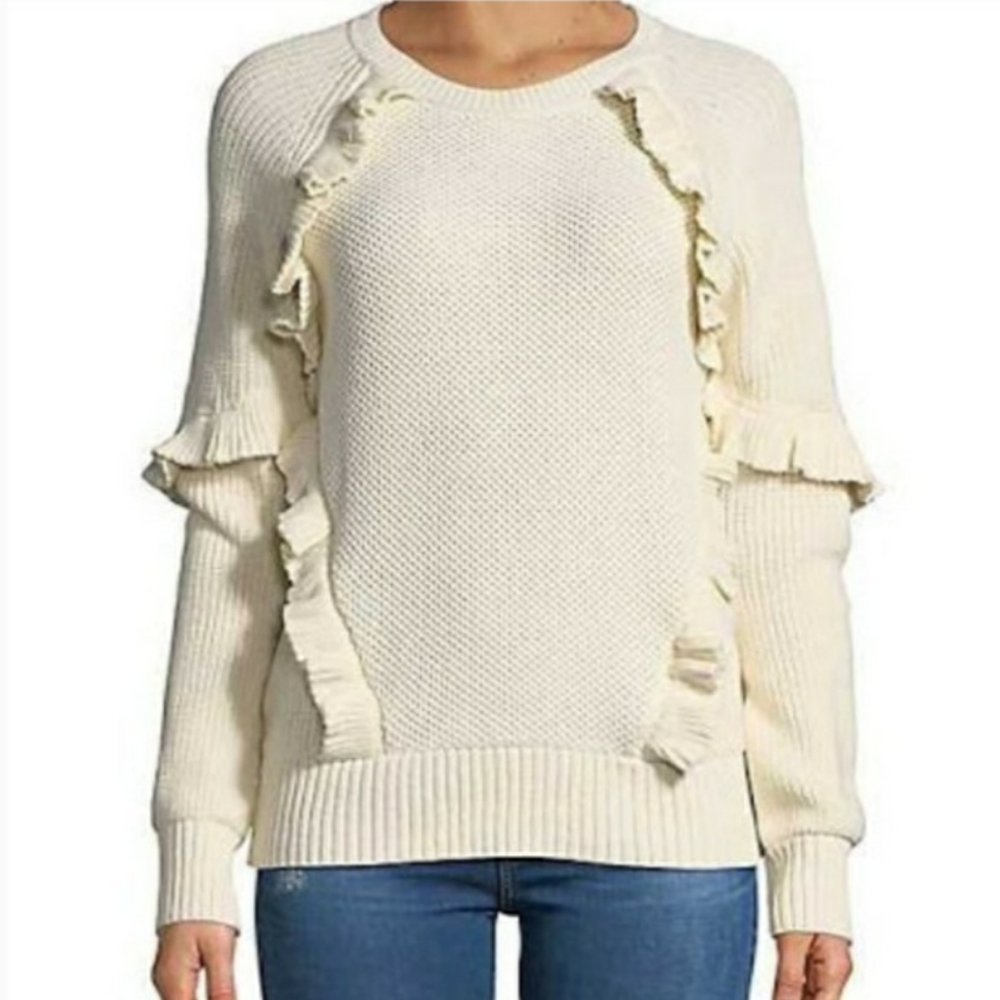 Highline Collective Knit Ruffle Sweater size small